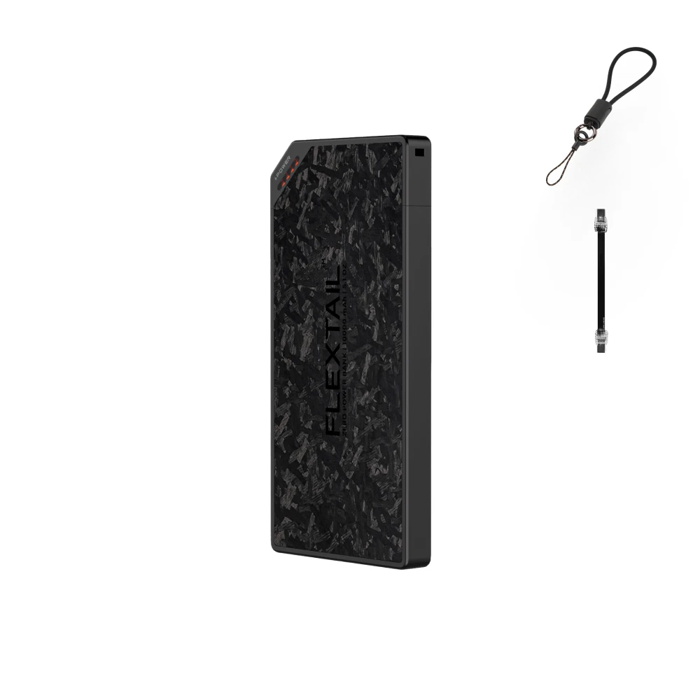 FLEXTAIL ZERO POWER - Power Bank 10000mAh, Forged Carbon Fiber Shell, Dual USB-C Port, Fast Charging Spare Battery for iPhone 17 image 3