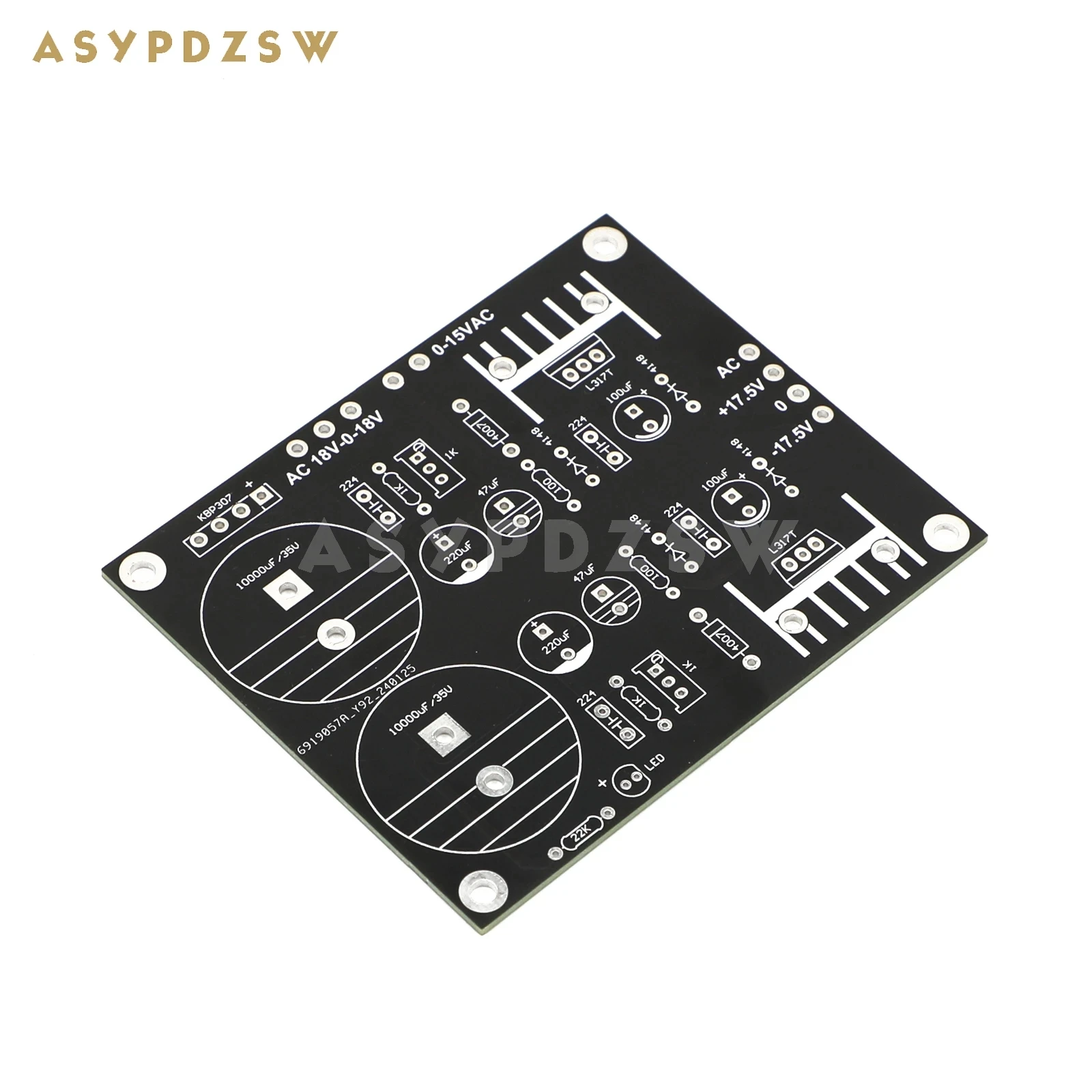 6010 PSU Rectification Filtering power supply Bare PCB Base on M-B-L 6010D PSU circuit +/-17.5V