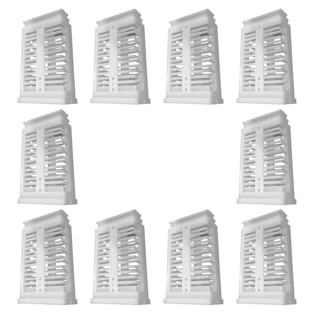 

10 Pcs Plastic Cages Durable Beekeeping Supplies Transport Cage Storage Isolation Professional Beginner Tools Pet