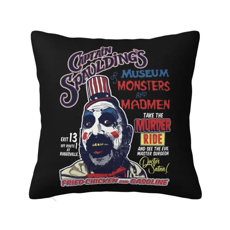 

Чехол на подушку «Капитан Сполдинг» на заказ, 40x40 см, Мягкая роскошная подушка «Майзей монстров и Маджен», для автомобильного дивана