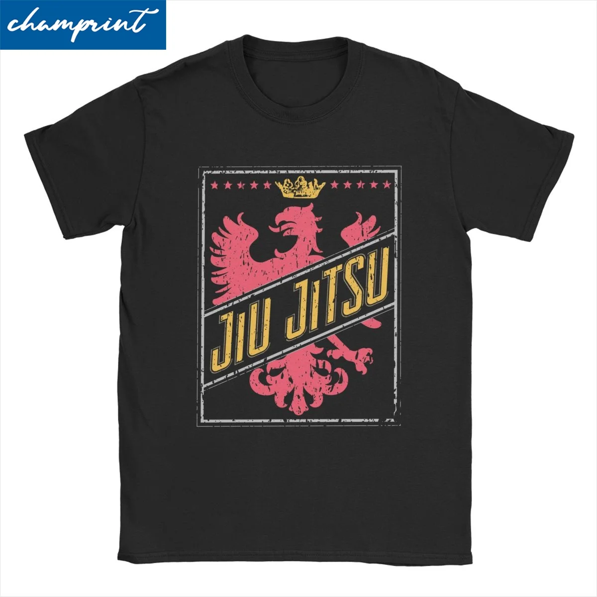 Men Women Eagle Jiu Jitsu Full Frame Brazilian Jiu Jitsu BJJ T Shirts 100% Cotton Clothing Novelty Tees Big Size T-Shirts