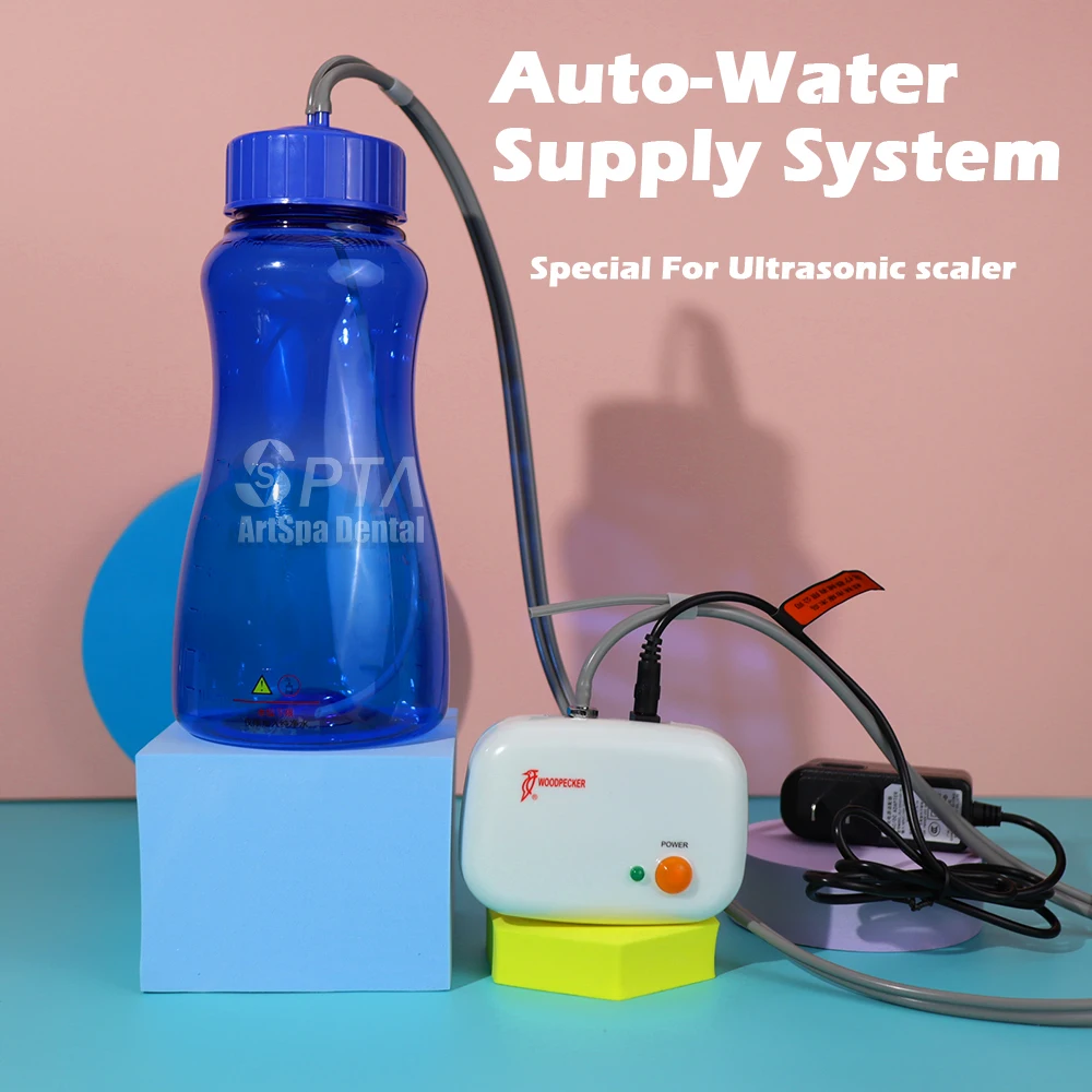 Woodpeck-botella de agua Dental, sistema de suministro automático para escalador piezoeléctrico, modelo AT-1, tubo de entrada de aire ultrasónico
