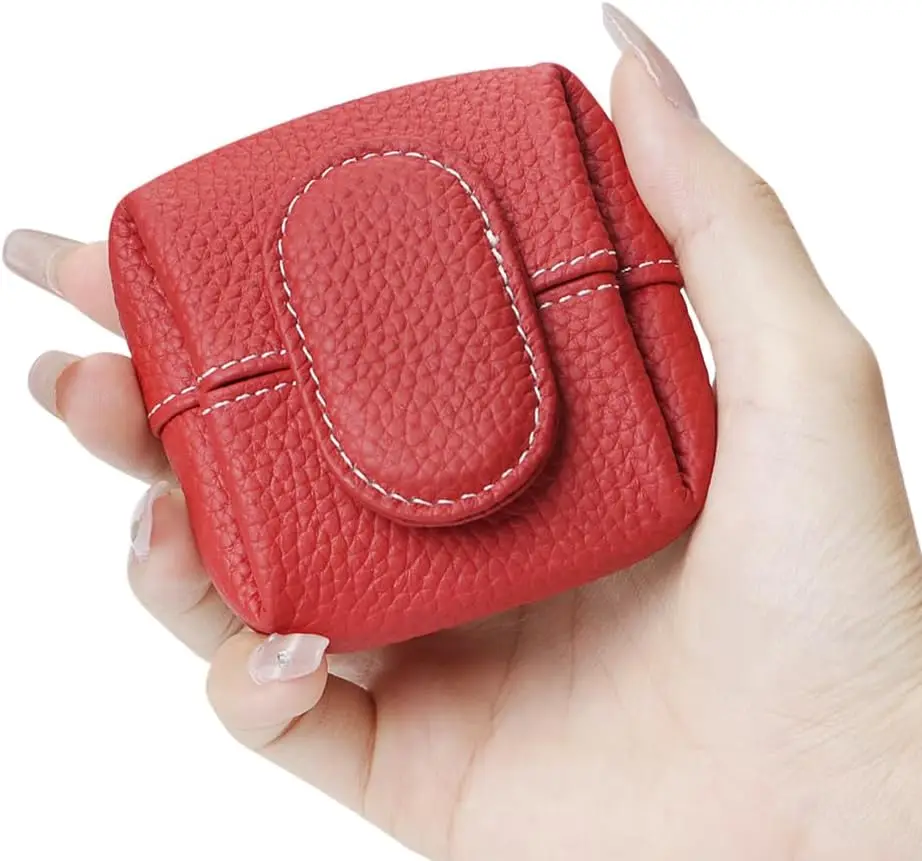 porte-monnaie mini litchi – vue détaillée