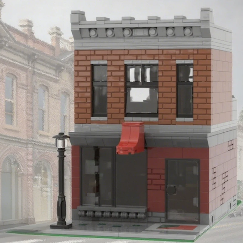 857pcs MOC Shoe Repair Shop Model Building Blocks Architecture Toys Birthday Gift Education Brick Presentation Collection Craft