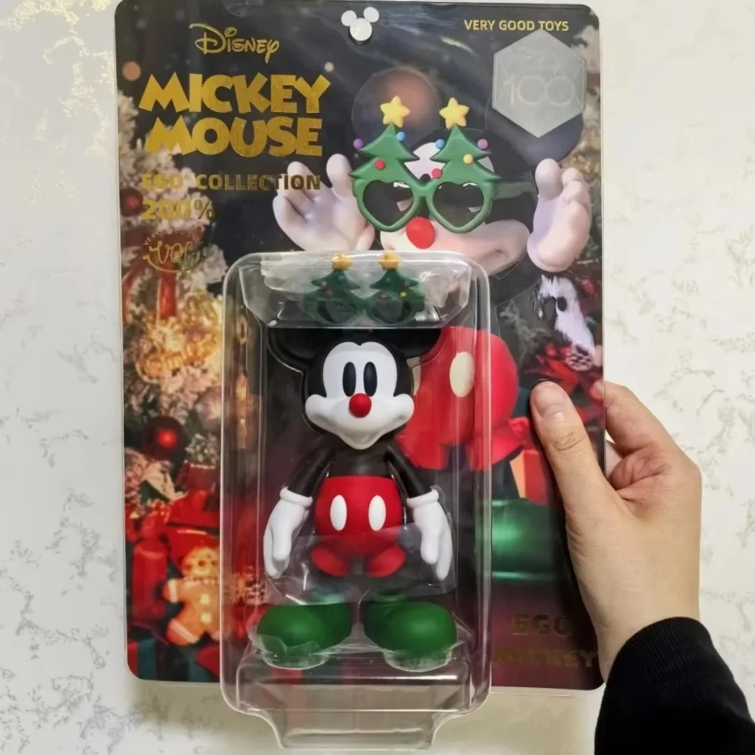 Christmas Disney Mickey Mouse Ego Anniversary Stuffed Playful Figurine Home Desktop Decoration Christmas Birthday Gift image 3