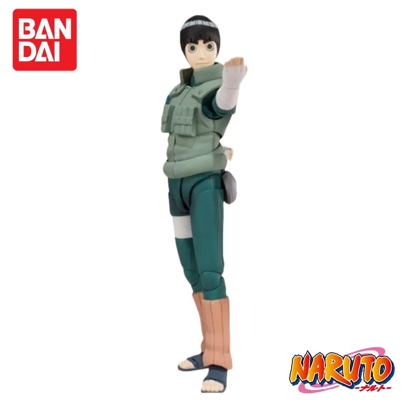 

Rock Lee In Stock Bandai Original Naruto Anime Merchandise Model Figurine Ornaments Funko Pop Holiday Gifts Toys About 14Cm High
