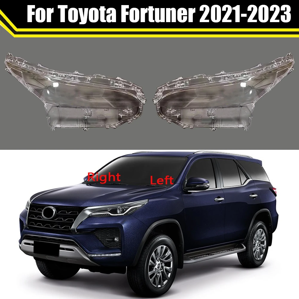 

Auto Light Lamp Clear Mask For Toyota Fortuner 2021 2022 2023 Car Headlight Cover Shell Front Headlamp Transparent Lampshade