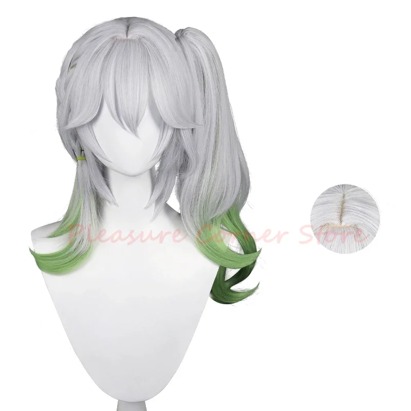 Genshin Impact Nahida Cosplay Wig Pre Styled Heat Resistant 50cm Wig Mixed Color Genshin Impact Sumeru Cosplay Wigs