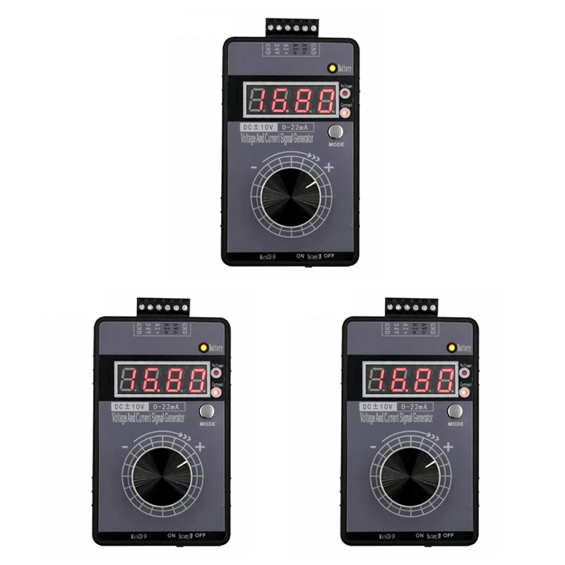 

Hot TTKK 3X Precision 4-20MA Current Voltage Signal Generator, Analog Simulator For PLC And Panel Debugging, Frequency Converter