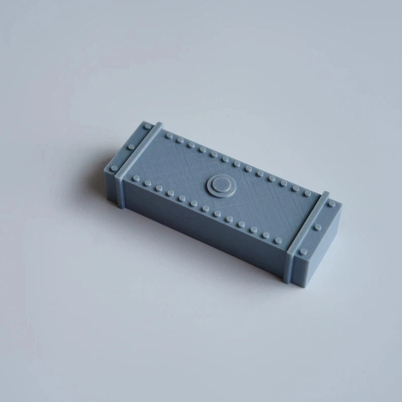 Universal 1/8 1/10 RC Simulated Fuel Tank Cosmetic Parts, Gray 3D Printed Decor Accessories for RC Tracked Truck Model Hobbyists