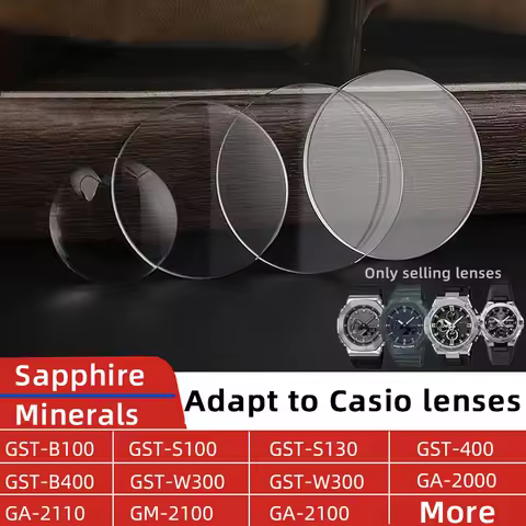 GST B100 B400 s130 Glass For Casio GST-B100/S130/400 GST-B400 Sapphire Glass Mineral Mirror Dial Protection Lens 32x1.5/35x3.0mm