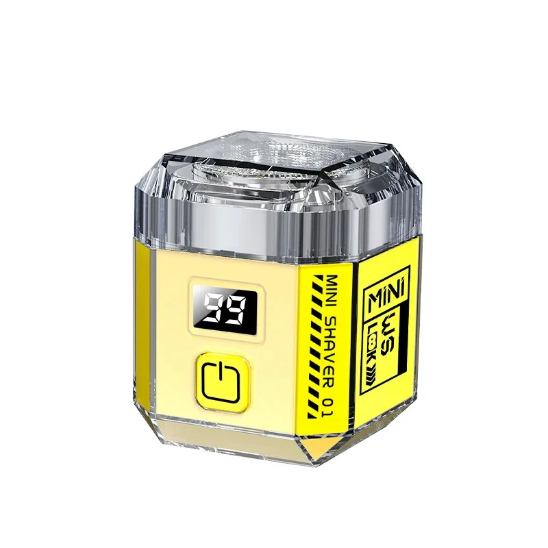 

Мини-электробритва с двойной головкой, портативная мужская бритва с USB-зарядкой для удаления волос в носу и бороды