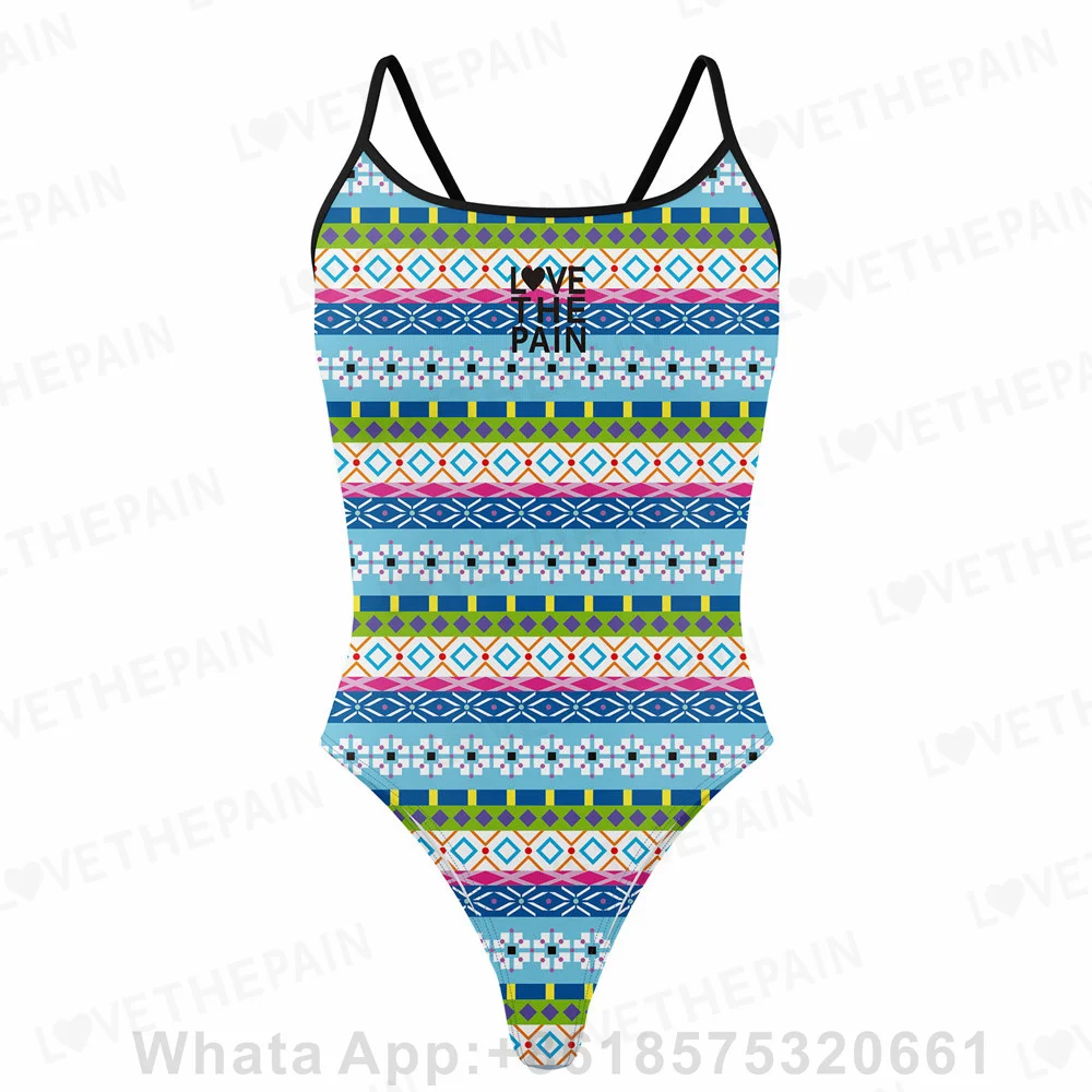 love The Pain Female Sexy One Piece Swimsuit Open Waters For Long -term Training Comfort Swimwear Competitive Swimsuit Monokini