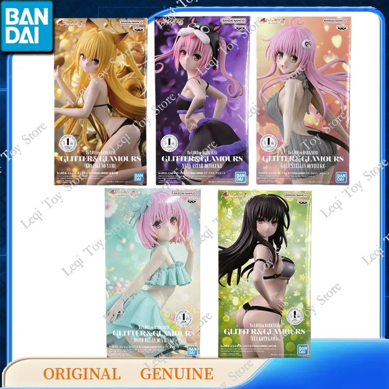 

Bandai оригинальные BANPRESTO TO LOVE GLITTER & GLAMOURS NANA YUI LALA MOMO YAMI аниме фигурки игрушки детский подарок модель украшения