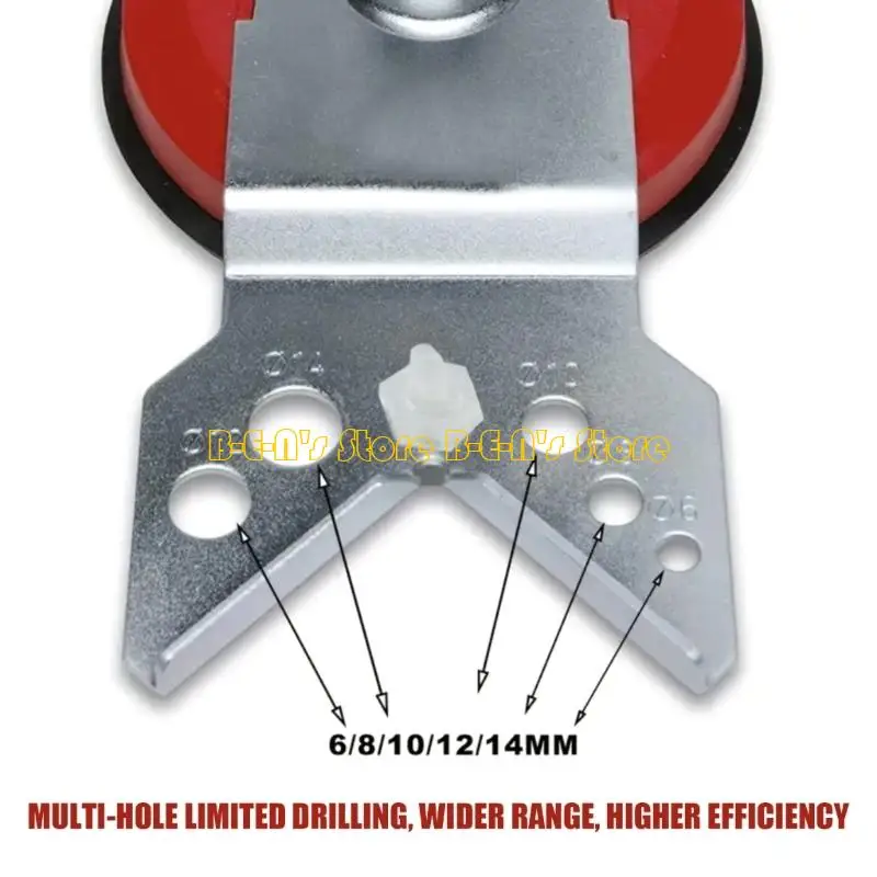 Y1AD Multi Size Tile And Glass Hole Cutter Opening Locator With Strong Suction Base For Drilling On Smooth Surfaces