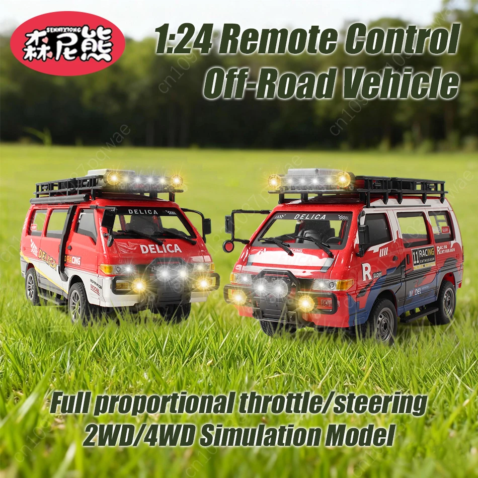 

SENNIXIONG 1:24 2WD/4WD RC MPV внедорожный кемпинговый автомобиль модель классические коммерческие машины скоростной дрифт фургон грузовик игрушка для взрослых подарок