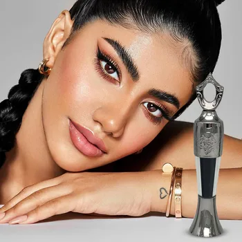 Sheida Kohl 눈용 천연 블랙 서마 카잘 Kohl 파우더, 골드 컬러, 우아한 양각 크라운 파우더 튜브, 눈, 2ml 