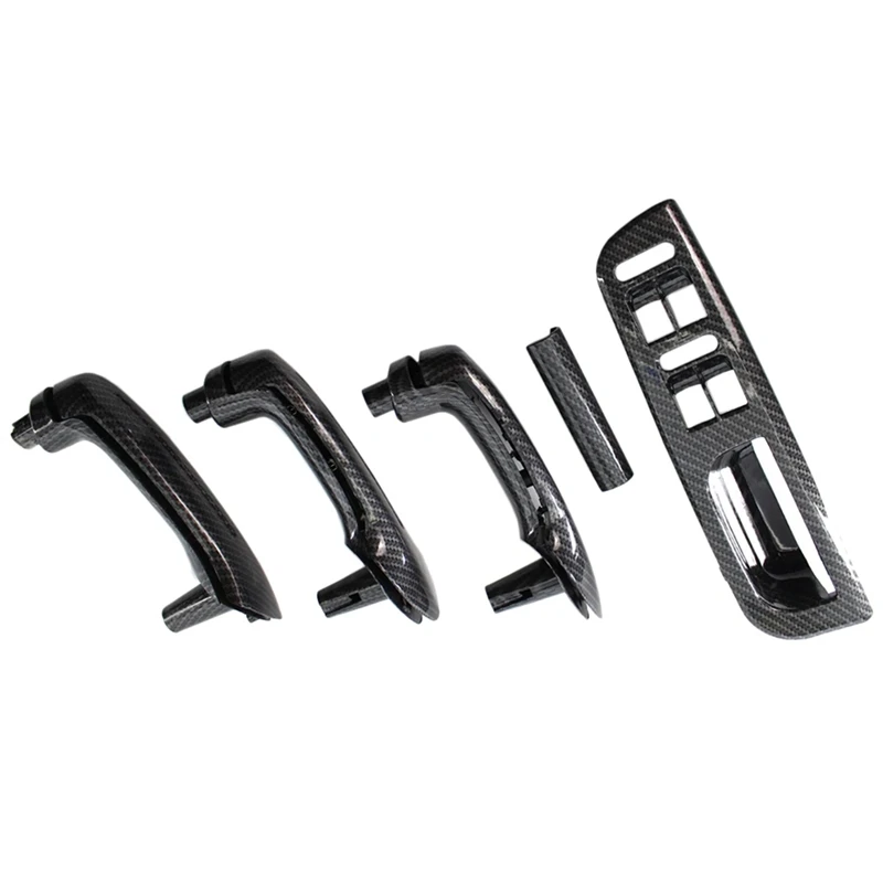 Super Sale Carbon Fiber Interior Door Grab Handle Cover Switch Bezel LHD/RHD for VW Jetta Golf MK4 1998-2004 Right Hand Drive