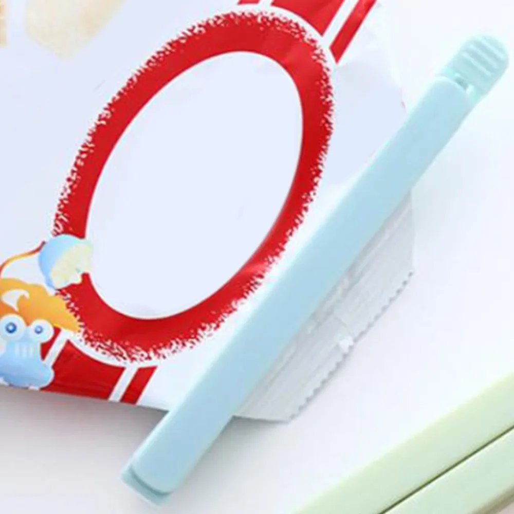 15 PCS Plastic Food Bag Sealing Clip Blue Reusable Snack Package Clip Portable Design Convenient Plastic Sealing Clip