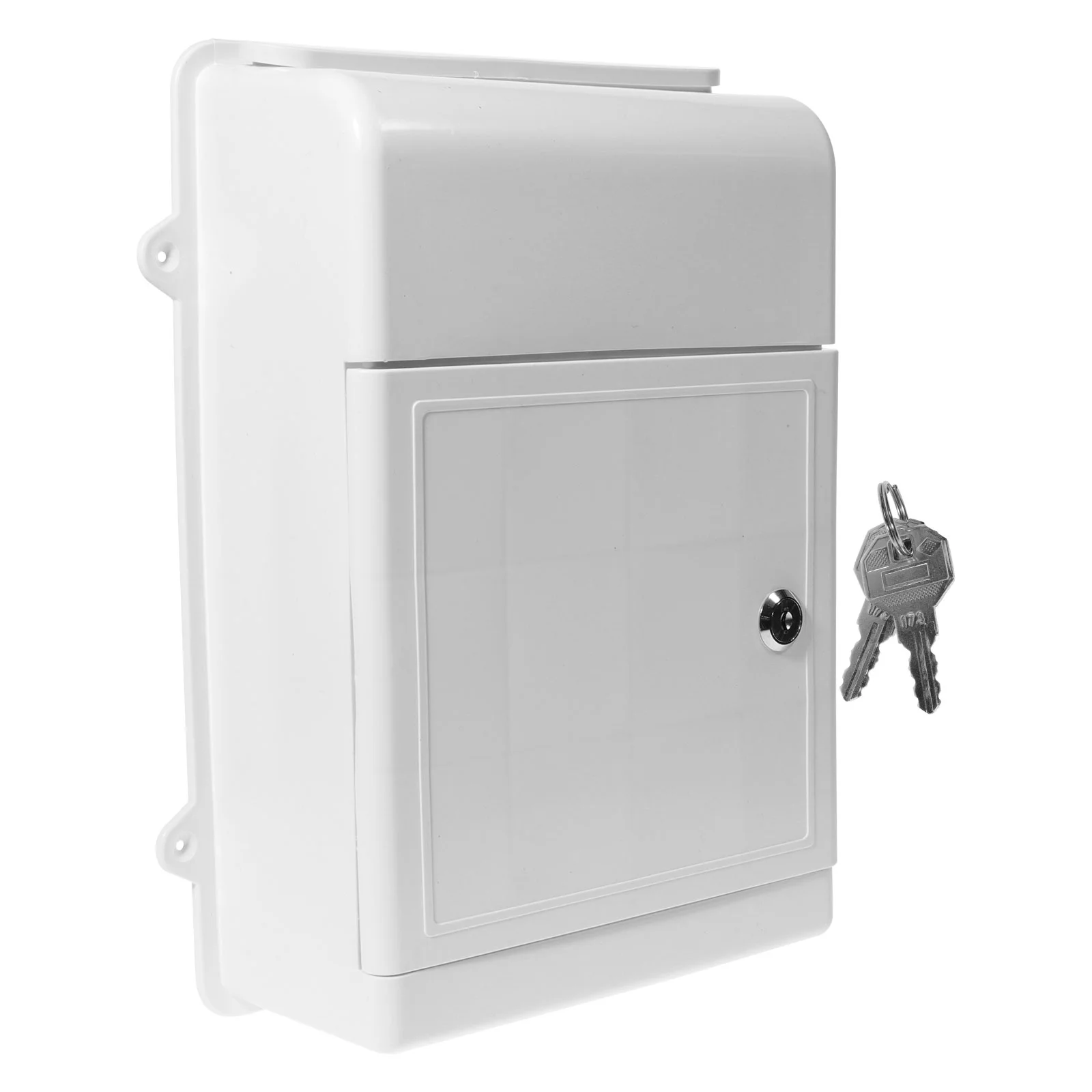 Wall Hanging Mail Box Postbox Mailbox Mount Outdoor Locking Storage Bins Plastic Suggestion Collect outside Office