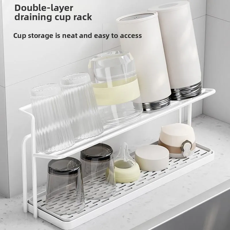 portabicchieri-a-doppio-strato-con-vassoio-di-drenaggio-portaoggetti-per-uso-domestico-in-metallo-stile-tinta-unita-installazione-versatile-organizer-per-bagno
