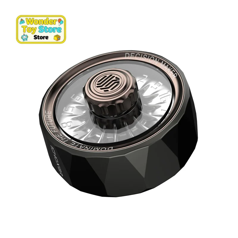 Yuwu Fidget Spinner EDC Sternring Federbelasteter Drehbarer Massiver Metall-Stresskiller für Erwachsene Desktop-Entscheidungshelfer Spielzeug