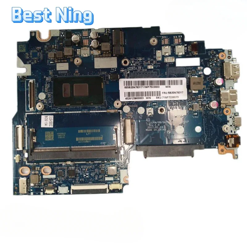 5B20N78605 For Lenovo IdeaPad 320S-14IKB Laptop Motherboard LA-E541P Mainboard with I5-7200U UMA DDR4 Tested Ok.