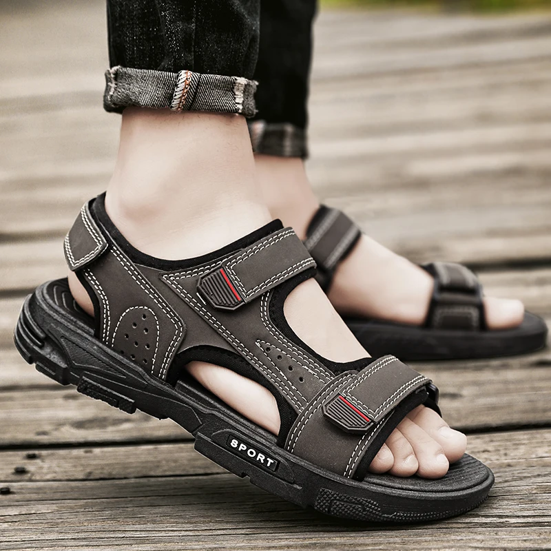 Hot Style Heren Sandalen Trendy All-Match Heren Casual Outdoor Sandaal Populaire Heren Mesh Oppervlak Zomer Sandalen Schoenen Wandelschoenen