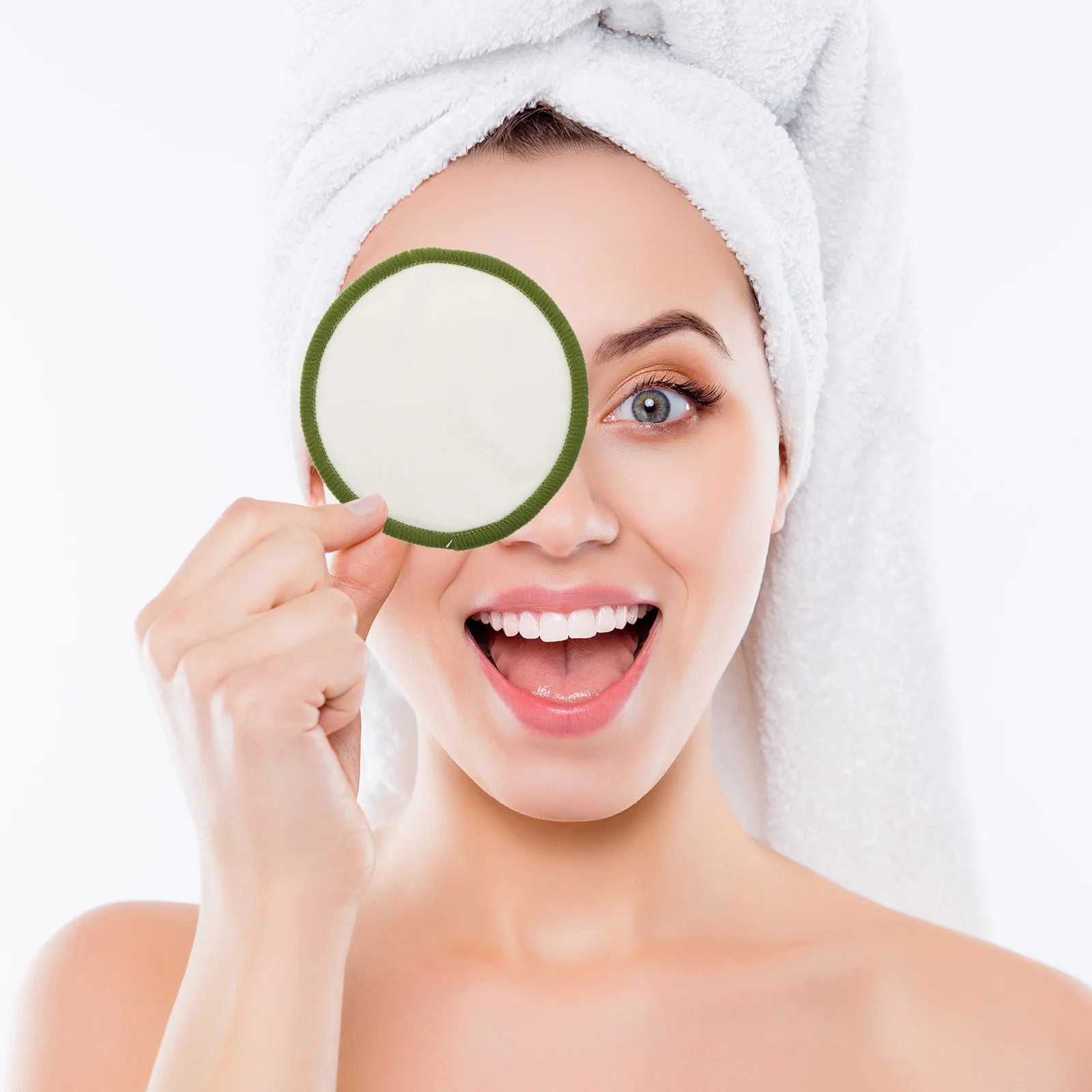 1 Zestaw Wielorazowych, Lekkich i Przenośnych Płatków do Demakijażu do Oczyszczania Twarzy, Idealne w Podróży