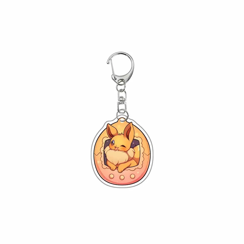 Pokemon Anime Eevee Vaporeon Flareon Espeon Umbreon Leafeon Glaceon Jolteon Acrylic Pendant Keychain Decoration Accessories