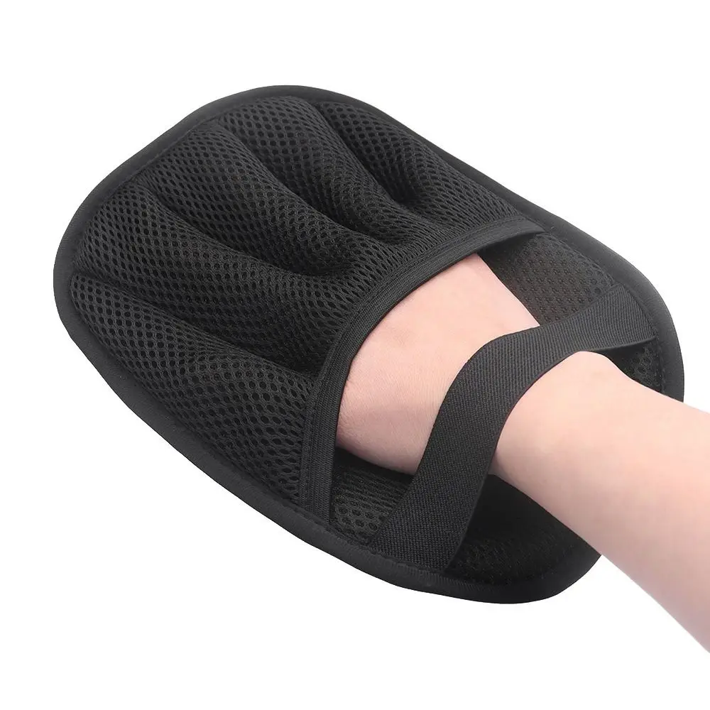 Two-way Pet Hair Removal Gloves Reusable Anti-slip Pet Grooming Gloves Mesh Cloth Multifunctional Clothes Hair Remover Home