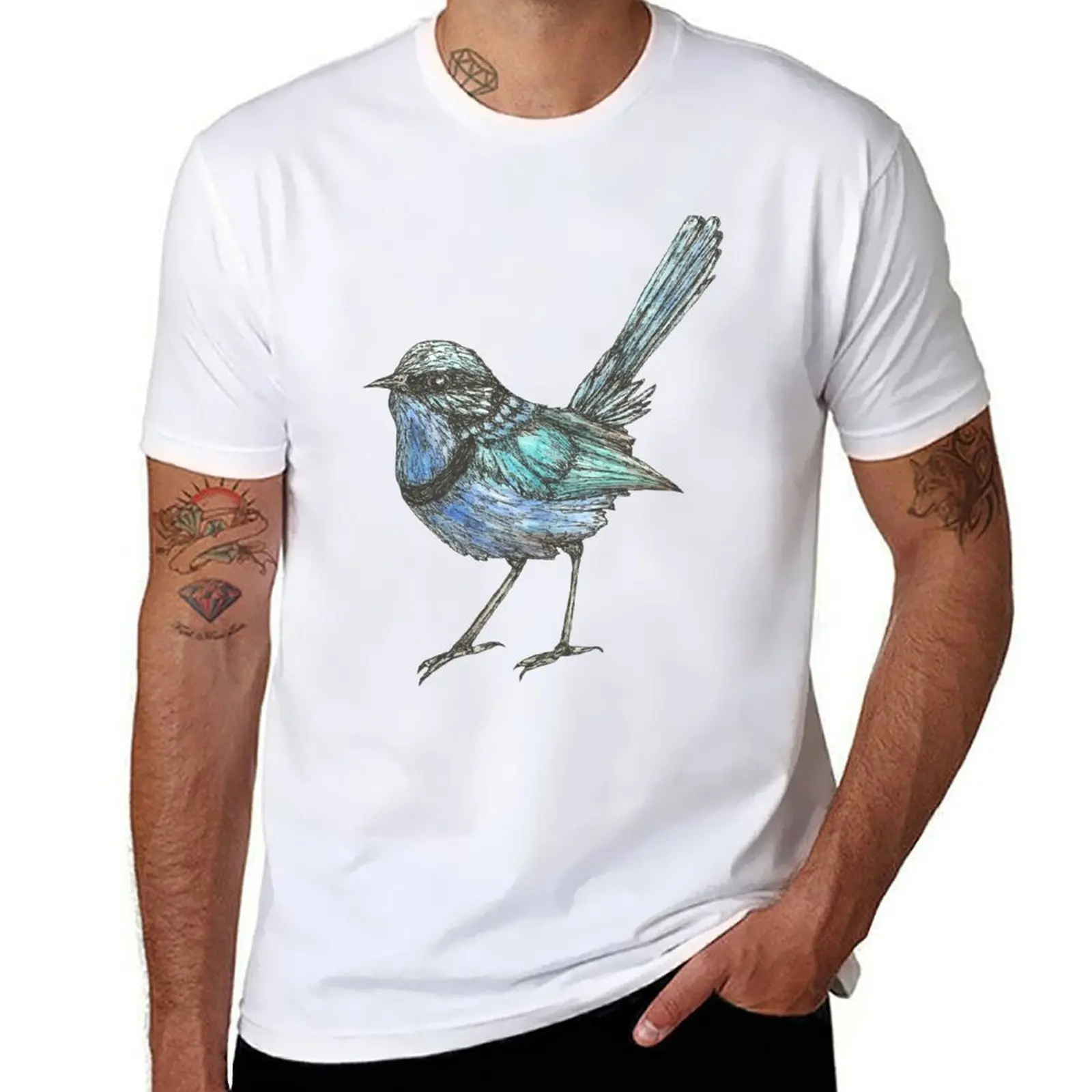 

Splendid Fairy Wren T-Shirt cotton t shirts high quality g man t shirts for men T-Shirt
