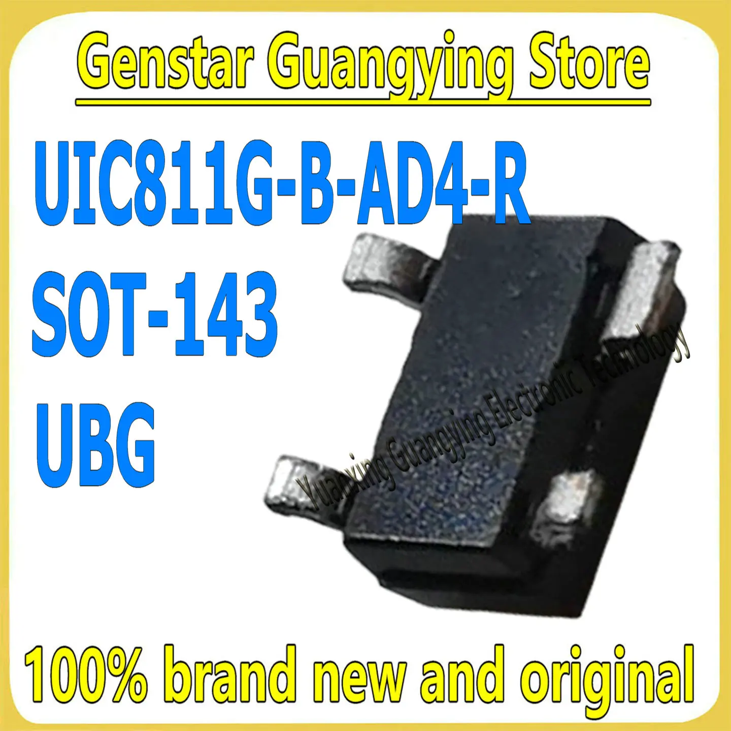 (5 pieces) UIC811G-B-AD4-R Part Number: UBG SOT-143 3.3V Power Monitoring and Reset IC 100% Brand New