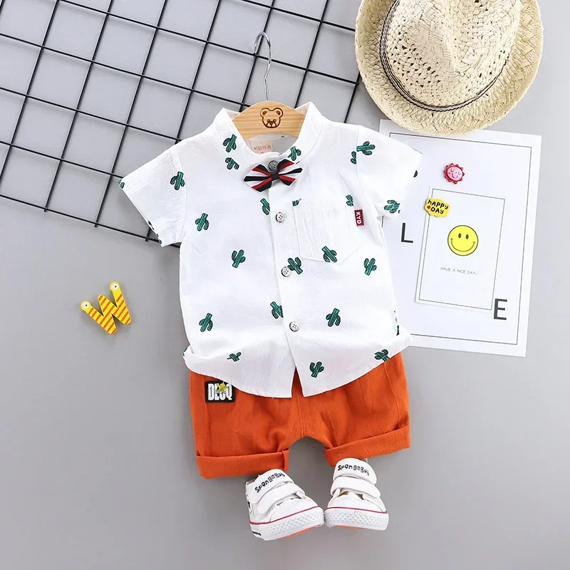 

New Summer Baby Boys Clothes Suit Children Girls Sports Shirt Shorts 2Pcs/Sets Toddler Fashion Casual Costume Kids Tracksuits