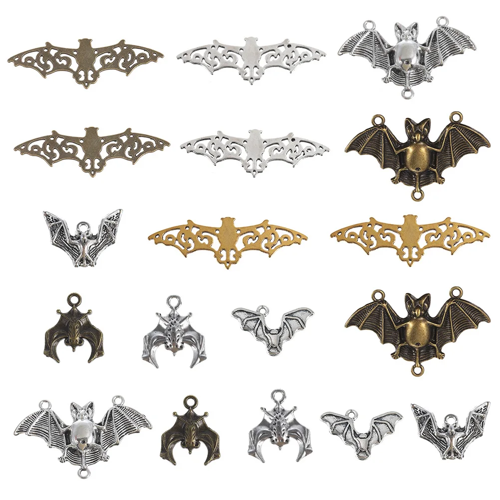 

36 Pcs Bat Pendant DIY Material Gold Alloy Necklace Bracelet Earrings Accessory Stylish Shape Practical Gift Jewelry