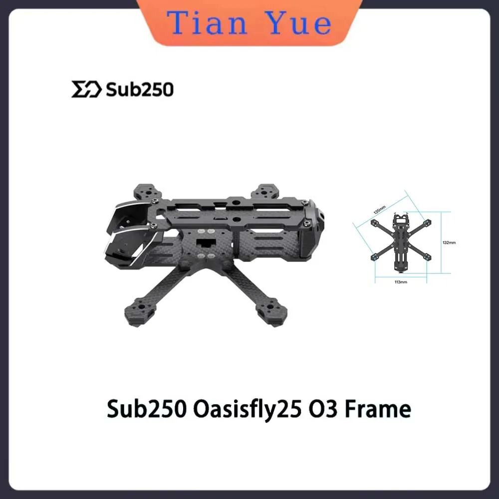 

Sub250 Oasisfly25 O3 Frame Reliable FPV Drone Replacement Components and Accessories for LongTerm Use
