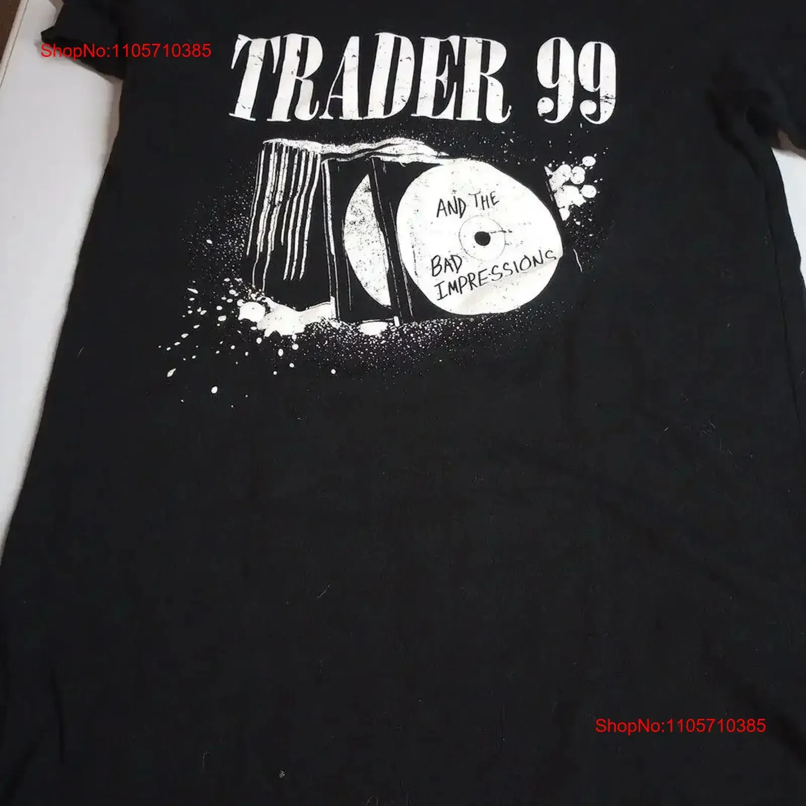 Trader 99 And The Bad Impressions Grunge Tour 2024 Seattle Black T shirt Small vintage Washed fashion streetwear Breathable