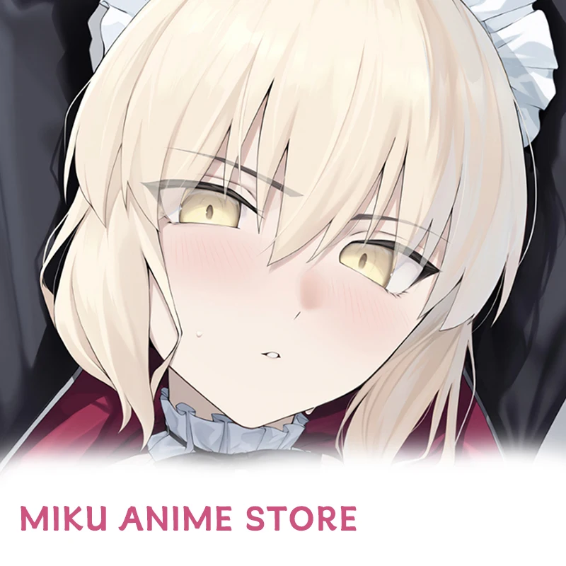 Dakimakura Cover Fategrand Order Artoria Pendragon Fate Anime Double-Sided Print Pillowcase Life-Size 2way Body Pillow