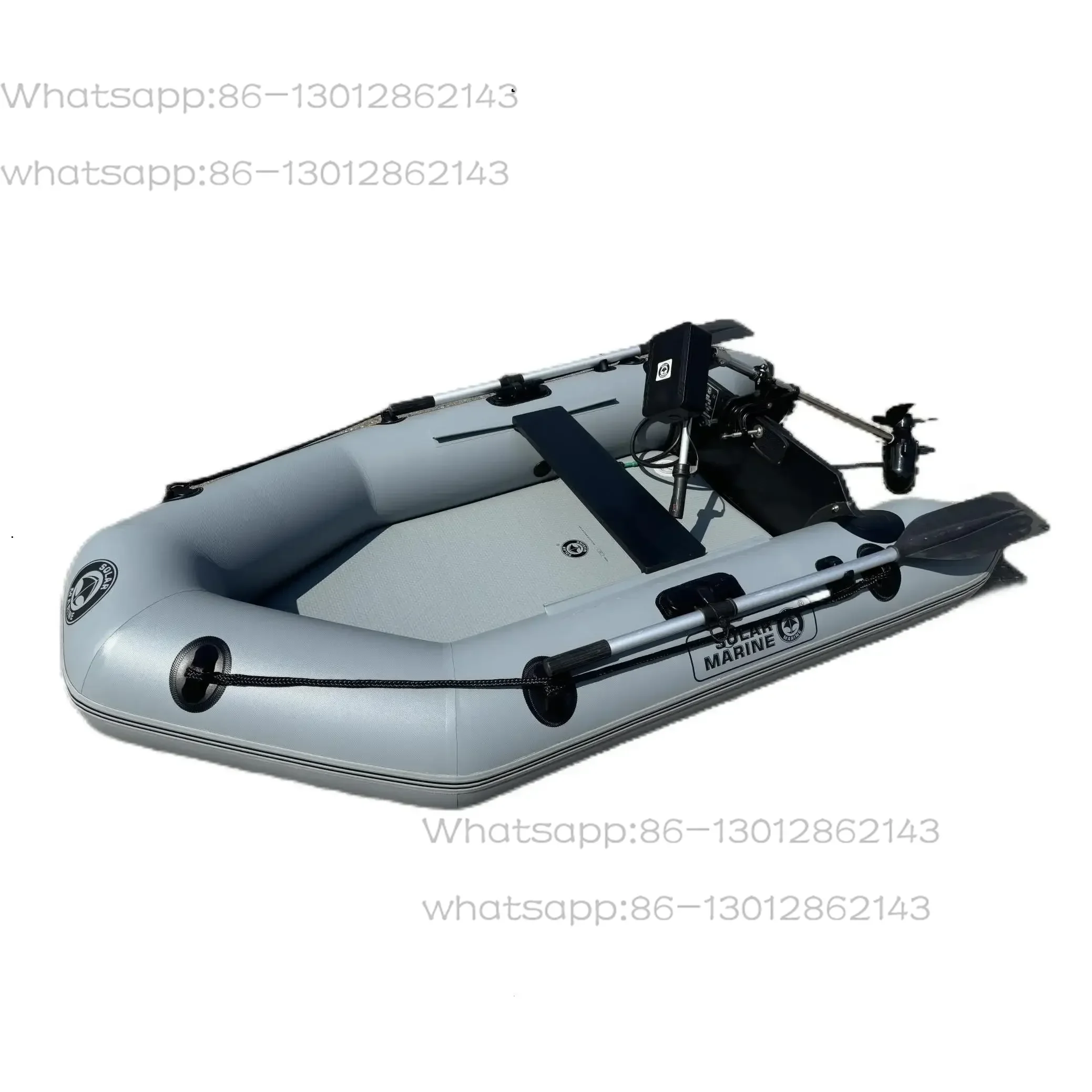 2.3M 230 cm 7.5ft Inflatable Assault Boat 2 Person Speed Kayak 0.7MM PVC Canoe Yacht With Oar Accessories