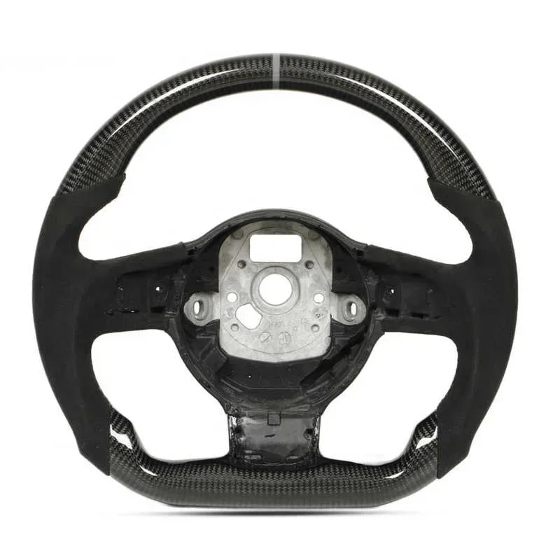 2025 gran oferta volante de fibra de carbono Alcantara para TT TTRS 8J MK2 R8 MK1 2007 2008 2009 2010 2011 2012 2013