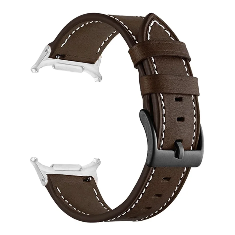 حزام ساعة من الجلد الاصطناعي لهاتف سامسونج جالاكسي 8 كلاسيكي 46 مللي متر سوار قابل للتنفس ساعة جالاكسي 8 44 مللي متر 40 مللي متر ملحقات الساعة