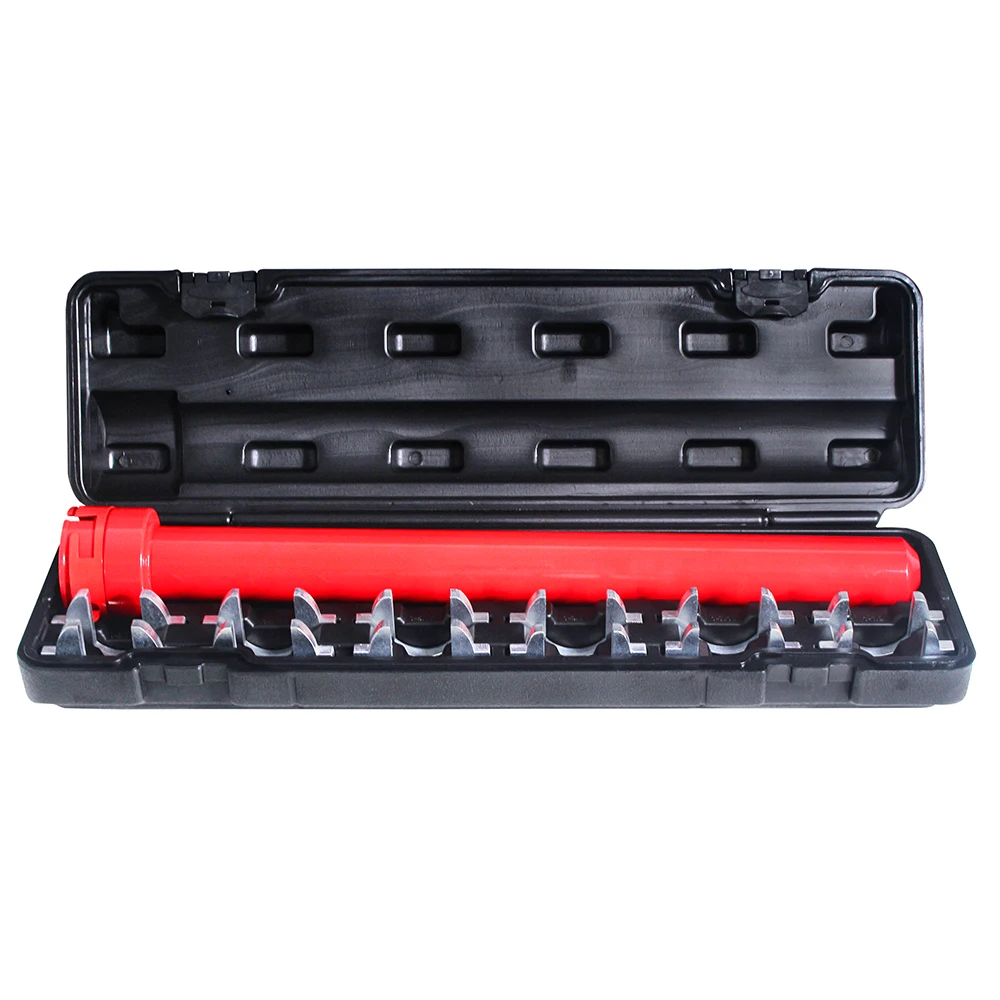 

13 Pieces Master Inner Tie Rod Removal Tool Kit Steering and Suspension Adapter and Extension Wrench with Storage Case