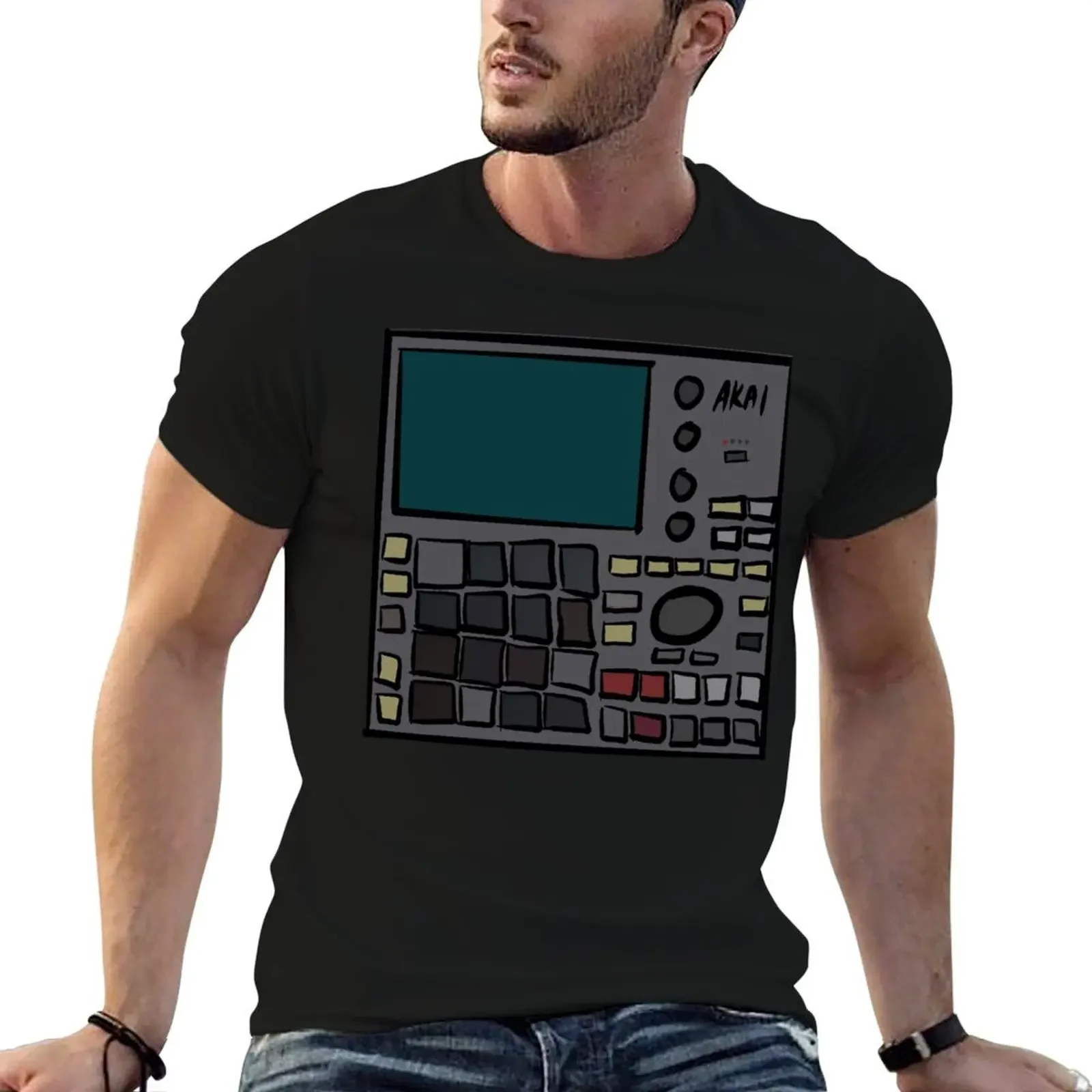 Akai MPC One Drum Machine T-Shirt animal prinfor boys vintage graphic tee Men's t-shirts