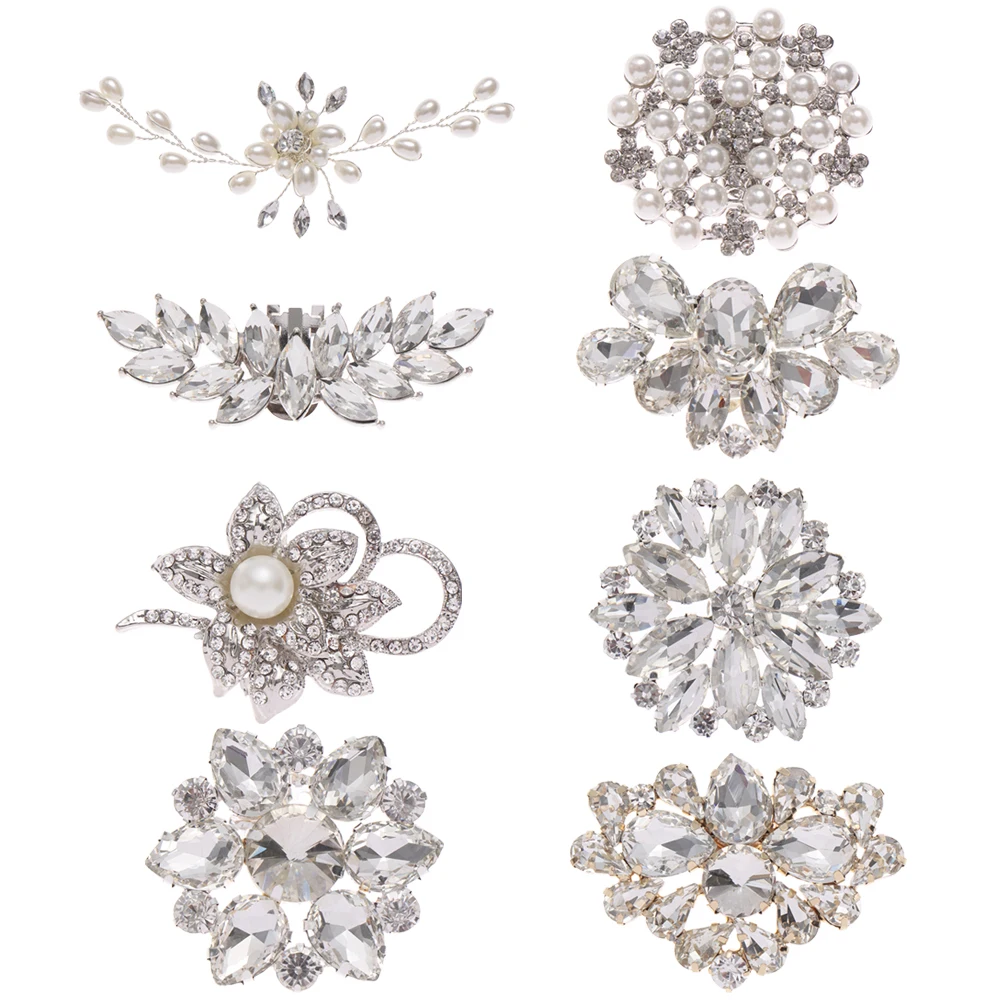 1PC Lady Shoe Clip Wedding Shoes High Heel Women Bride Decoration Rhinestone Shiny Decorative Clips Charm Buckle