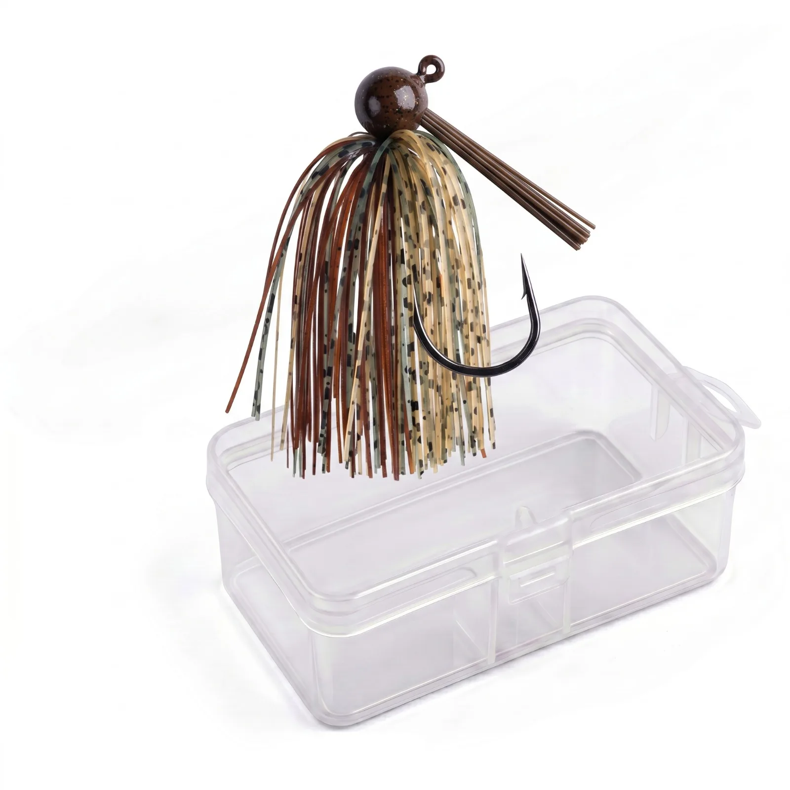 Goture Durable Tungsten Football Jig Lure 8 Colors Available Weedless Skirt Jig Lure for Freshwater Saltwater Fishing Tackle