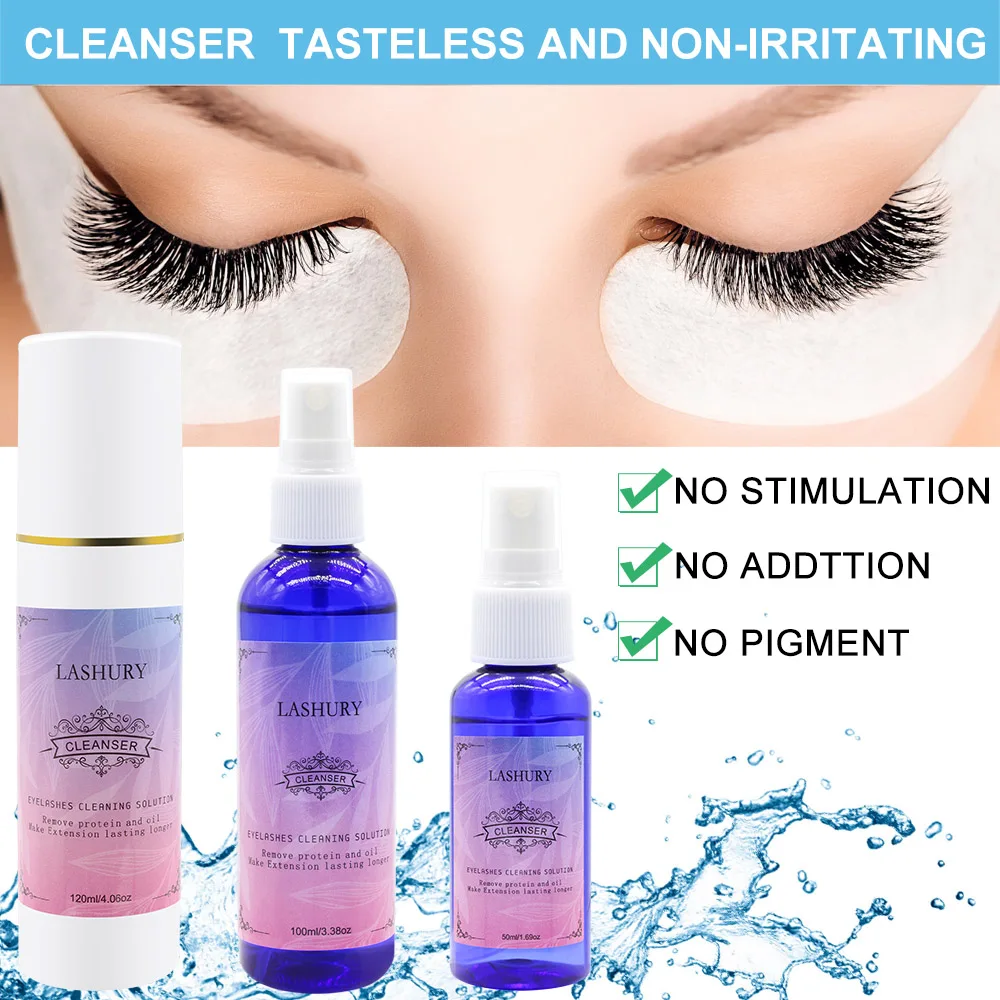 50/100/120Ml Eye Care Wimper Schoner Enten Wimper Schoner Valse Wimper Extension Cleaner Spray Enten Cleaner primer