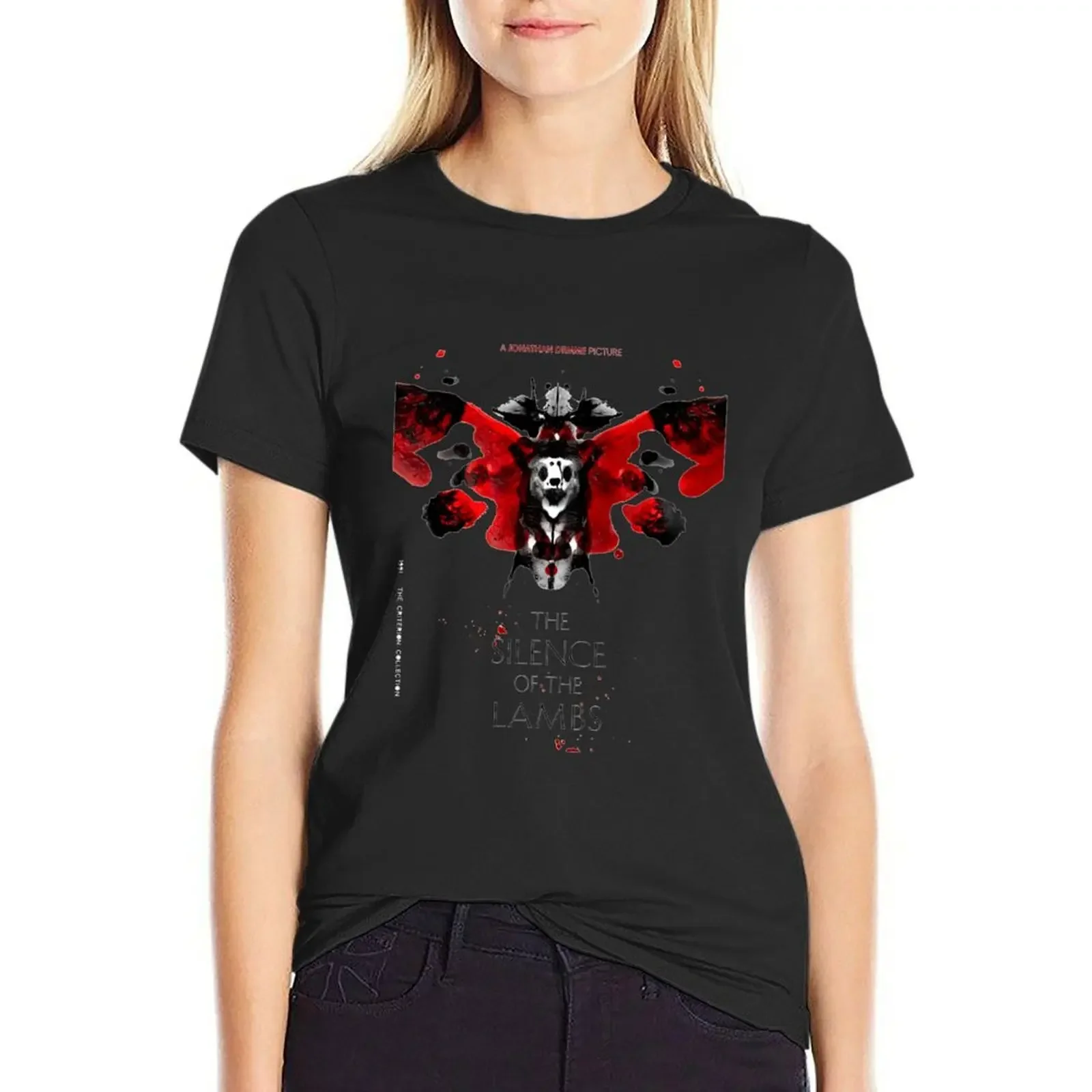 

The Silence of the Lambs (1991) Movie T-shirt tops animal print shirt for girls T-shirts for Women