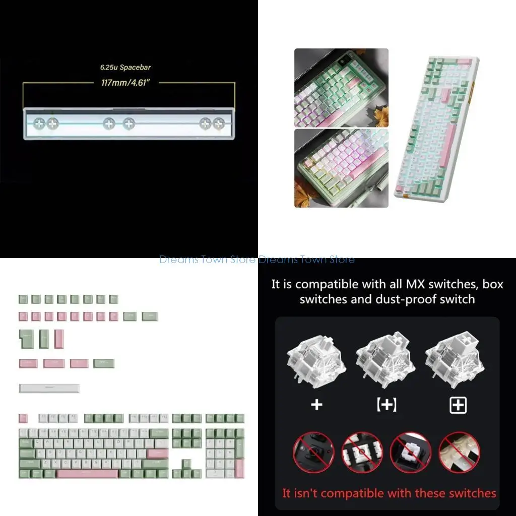 

HX6A Ergonomic OEM -высокие двухтологические формованные клавиши для игровых механических