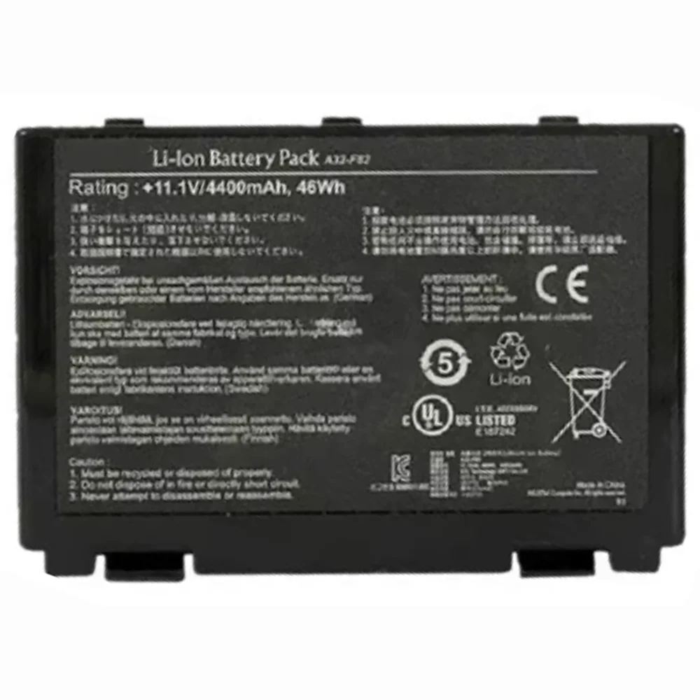 

Аккумулятор для ASUS A32-F82 K40 K40iJ K50AD K50AF K50iD K50iE K50iL K50iP K70AB X5DC X70 X87 Pro5c Pro65 Pro79 Pro88