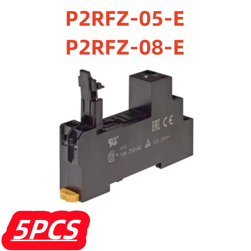 5Pcs/lot 100% New Relay Sockets P2RFZ-08-E P2RFZ-05-E P2RF-08-E P2RF-05-E Relay Socket DIN Rail for G2R-2-S G2R-1-S Relays